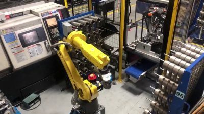 MACHINE FEEDING AND MEASURING SYSTEM(MAZAK) ROBOT