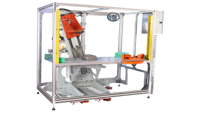 REFRIGERATOR DOOR INNER PLASTIC TRIM MACHINE with WATER DISPENSER